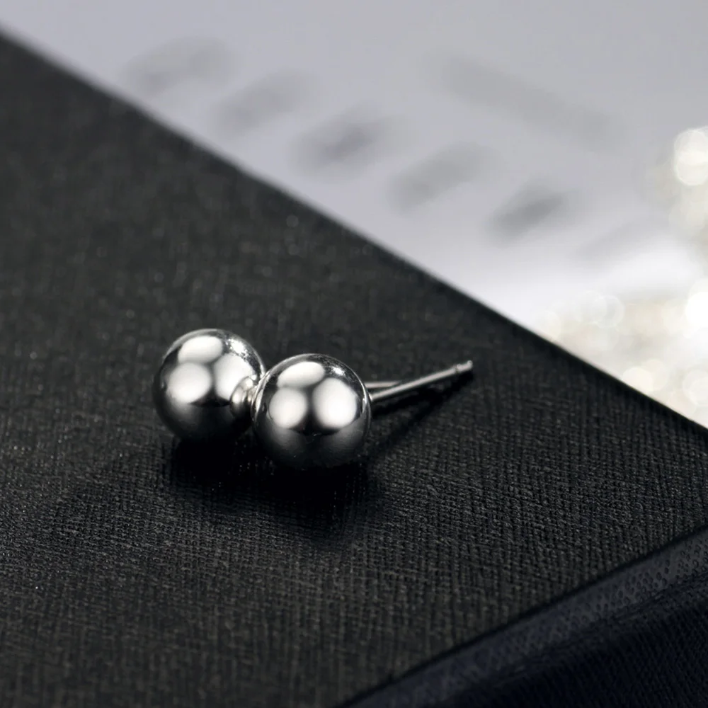 Neoglory горный хрусталь три пары белых шаров Комплект сережек для женщин подростков