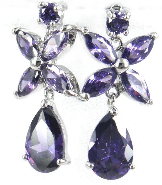 Женские роскошные серьги-подвески MOODPC модные циркониевые серьги 2 пары без