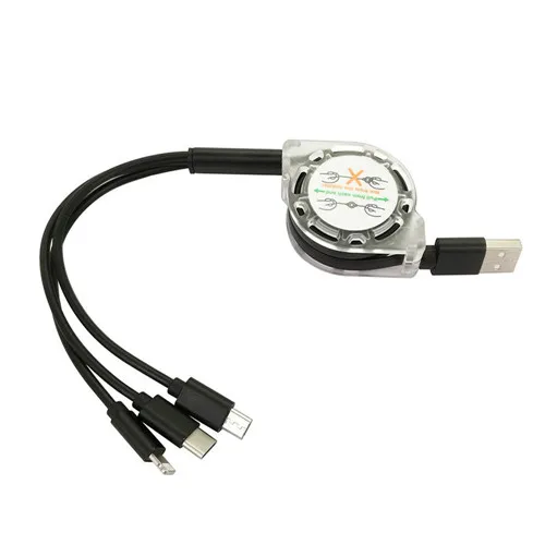 Австралия (AU) 3 в 1 Выдвижной Мульти usb кабель для зарядки Micro usb type C Шнур зарядное устройство для мобильного телефона многофункциональный удлинитель линии передачи данных - Тип штекера: Австралия (AU)