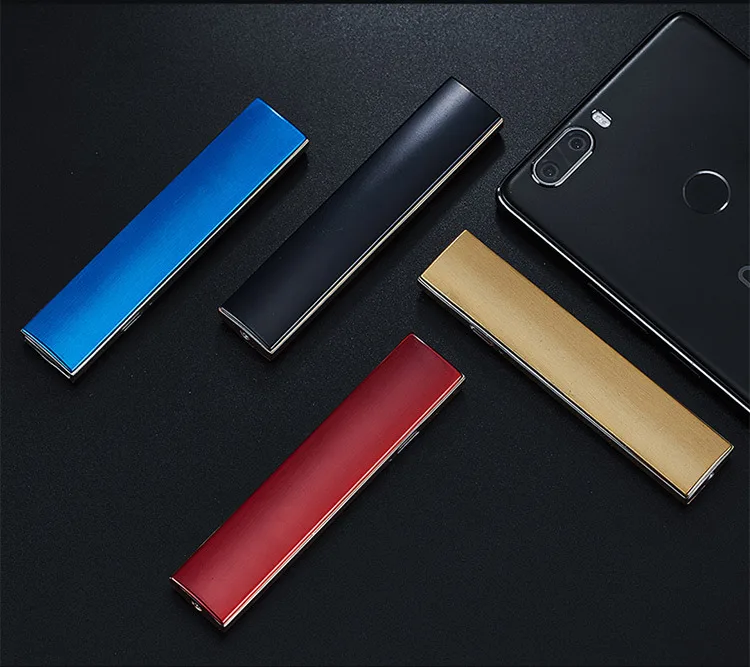 USB зарядка Зажигалка Ветрозащитная ультра тонкая электрическая проволока