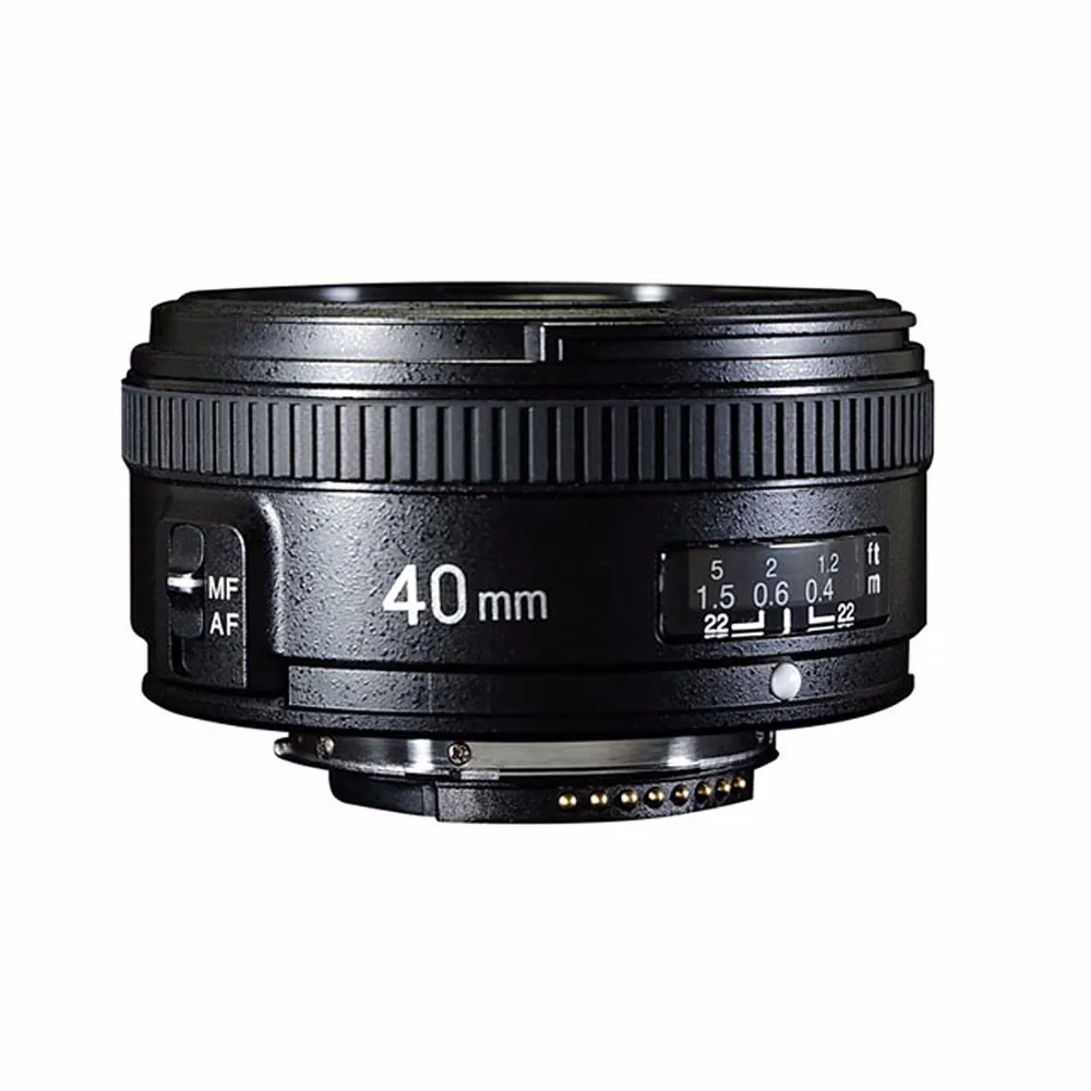 Объектив YONGNUO 40 мм F2.8 Стандартный Prime AF/MF автоматический ручной фокус YN40mm для Nikon D90 D80 D7200 D7100 D5400 D5500 D3400 D3300 D3200