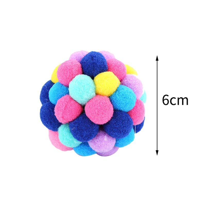 3 размера игрушка для питомца кота красочные милые ручной колокольчики надувной