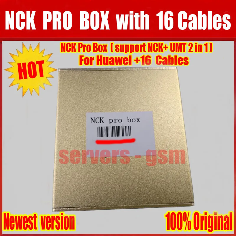 Новейшая версия оригинальная NCK Pro box 2 (поддержка + UMT в 1) для Huawei 16 кабелей