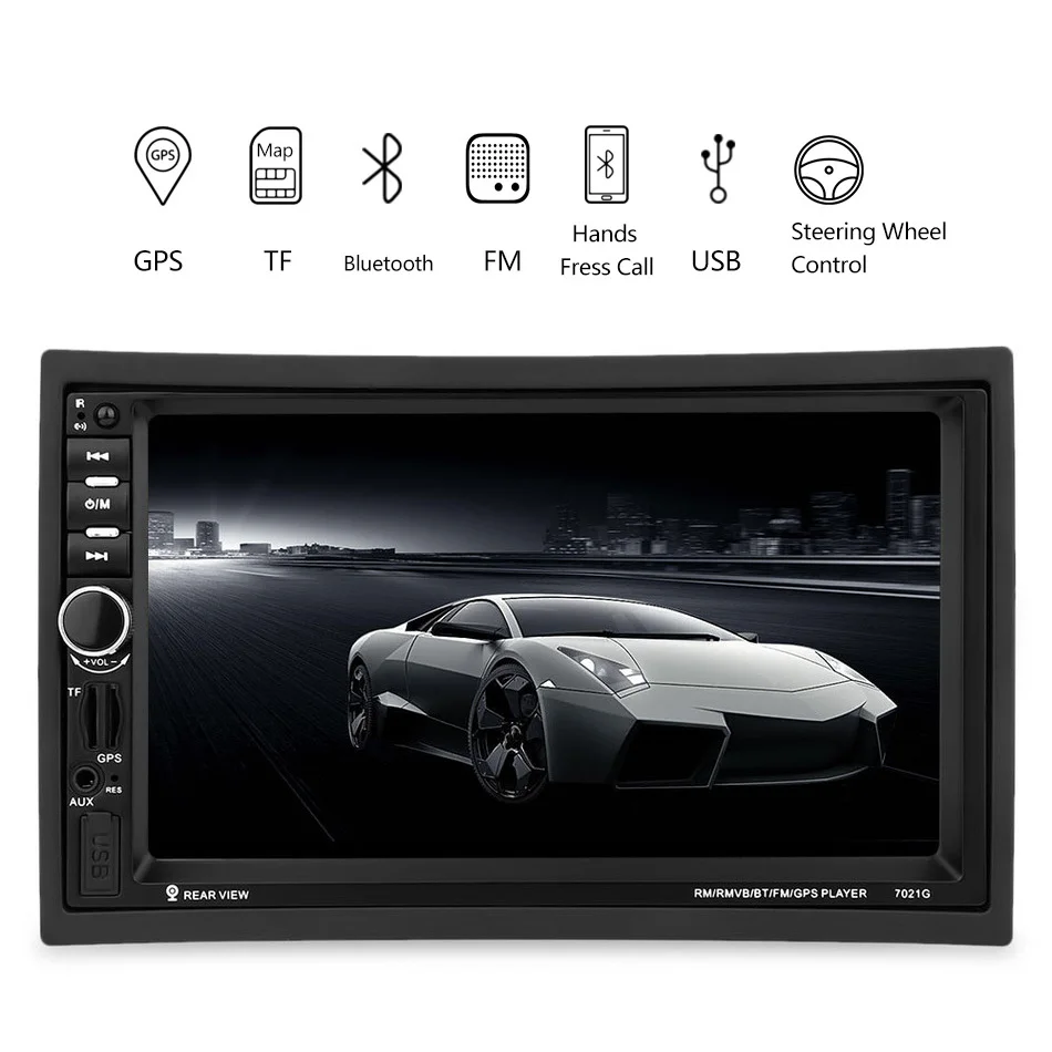 В свободном доступе! 7021G 2 Din в тире Аудио Видео плеер 7 &quotHD сенсорный экран