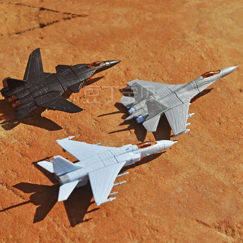 8 шт. 4D мини строительный блок Сборная модель самолета самолет летчик военный