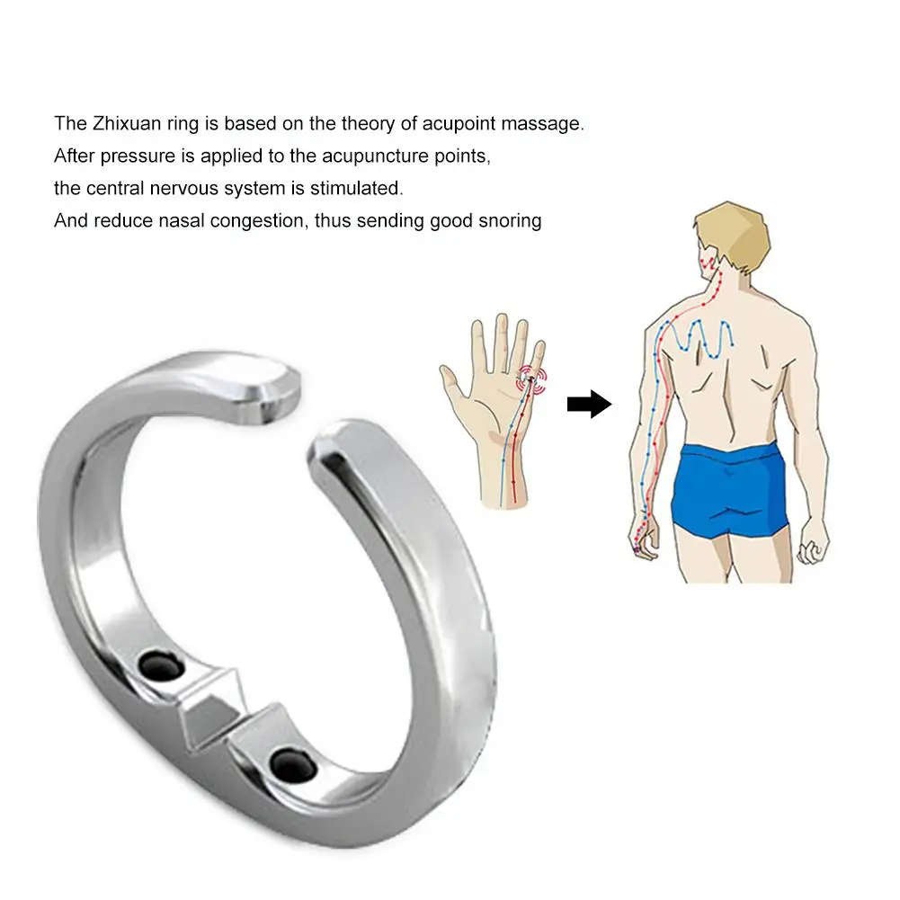 3 Sizes Anti Snoring Steel Ring Stopper Against Device Finger Home Sleeping Aid Therapy For Adults |