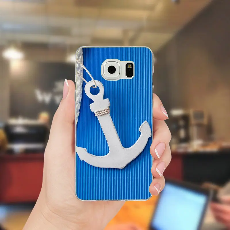 Красивые птицы и якорь Мягкий мобильный чехол для телефона samsung Galaxy Note 2 3 4 5 8 S2 S3 S4
