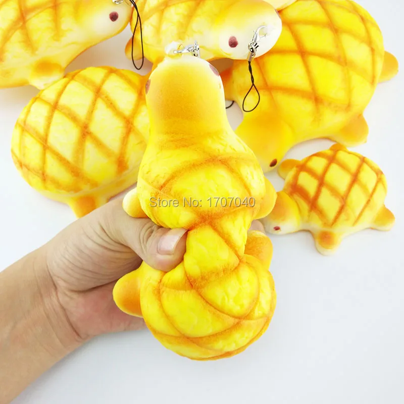 Jumbo 13 см Kawaii мягкая желтая черепаха Бун сжимаемые Черепашки коллекционные