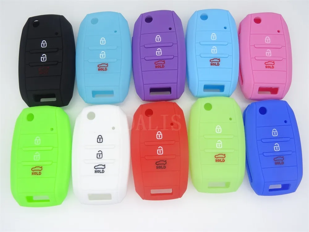Силиконовый чехол для автомобильного ключа KIA Rio Sportage Ceed Sorento Cerato набор ключей