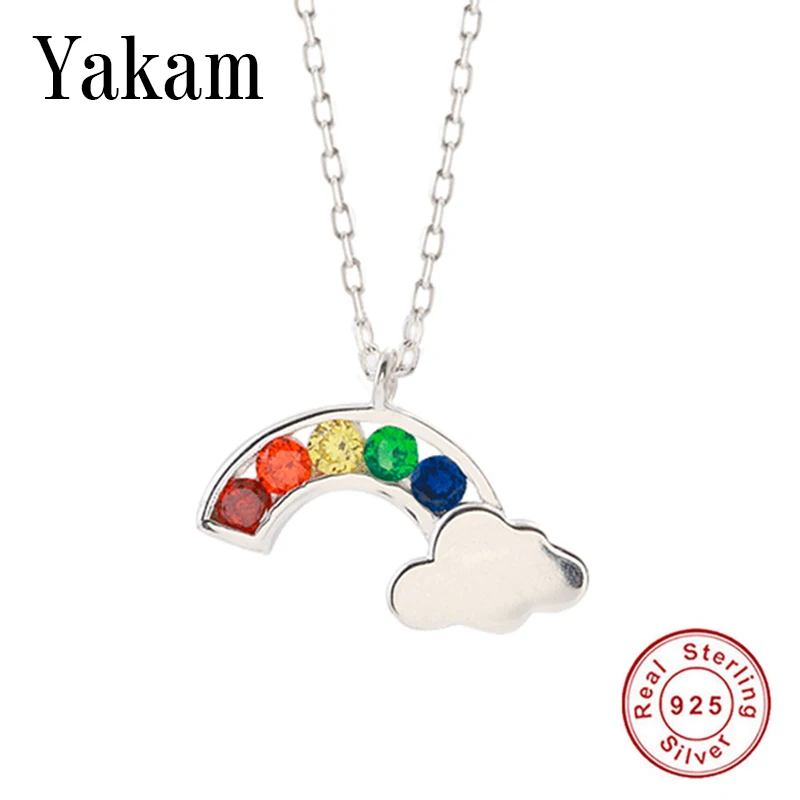 Круглый Круг, хрустальные подвески, 925 пробы, серебряное ожерелье для женщин, CZ, Свадебное колье, цепочка, подарок для девочки, модное ювелирное изделие