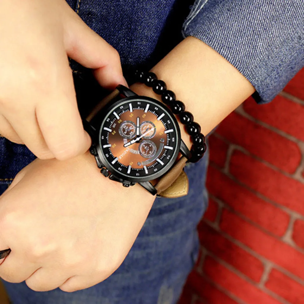Luxury Brand Yazole Men Watches Men Sports Watches Leather Band Quartz Wristwatch Watches Mens erkek kol saat reloj hombre