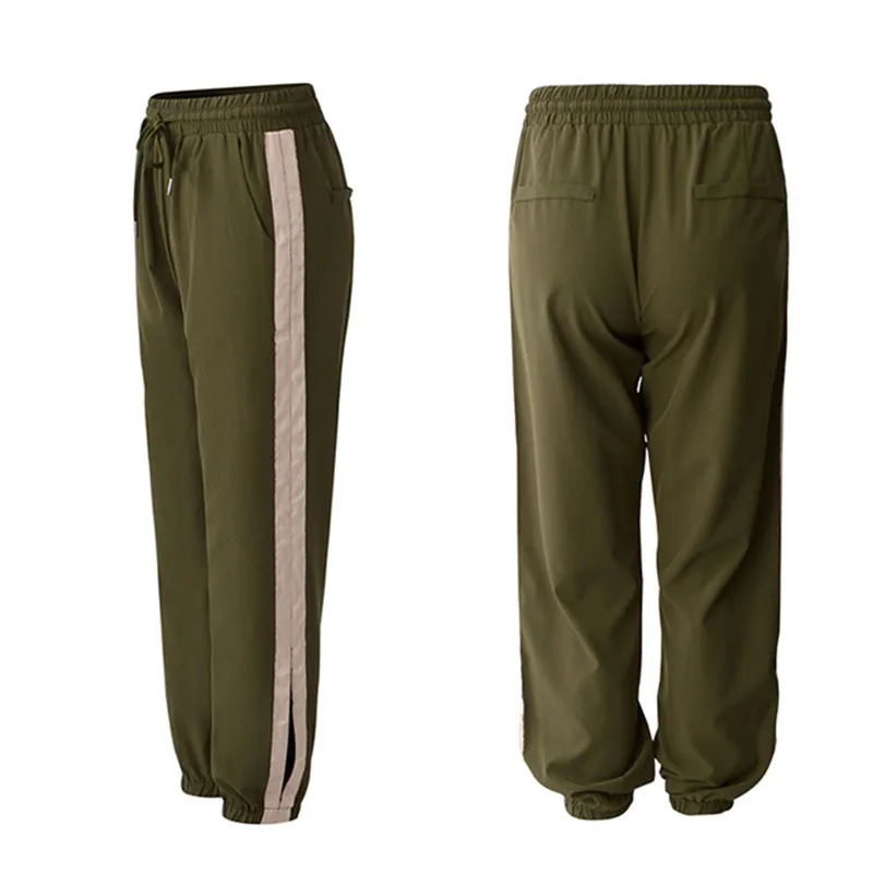 Новый спортивный Штаны Для женщин тренировочный штаны закрытия Свободные стопы