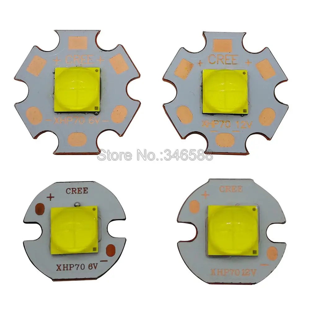 Светодиодный излучатель Cree XHP70.2 холодный белый/нейтральный белый/теплый белый
