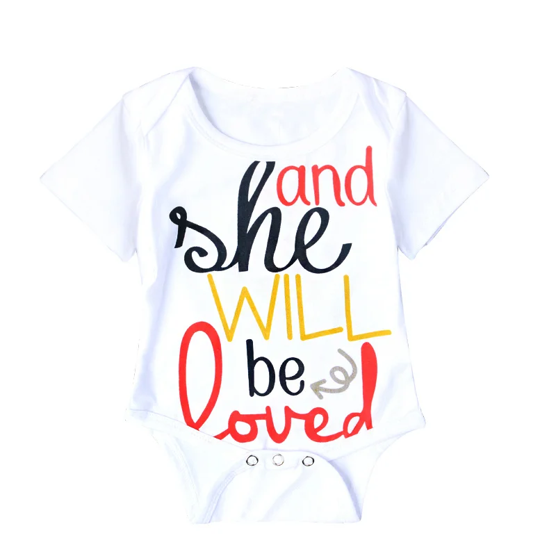 New Brand Summer Cute Baby One-Piece Clothing Cotton Short-Sleeved Girl Boy Clothes Letters Newborn | Детская одежда и обувь