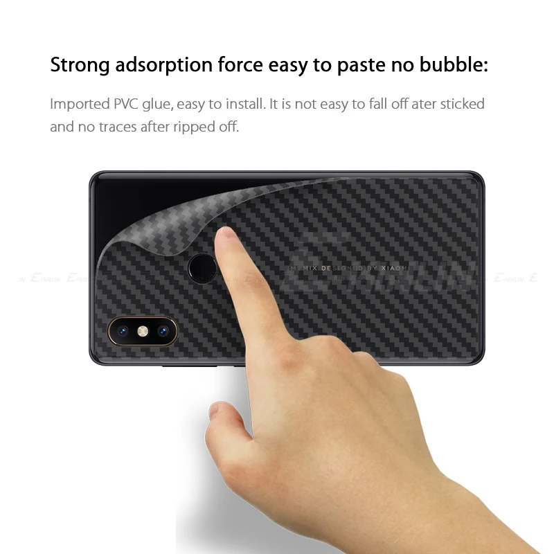 3D задняя крышка из углеродного волокна защитная пленка для Xiaomi Mi 8 Pro A3 A2 Lite Mix Max 3 2