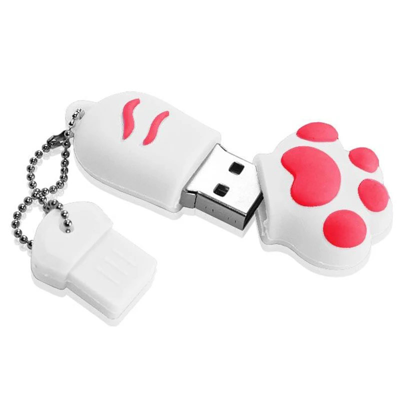 USB флеш накопитель в виде милого кота лапы 2 0 64 ГБ 32 16 8 4 Гб Гб|flash memory stick|memory stick