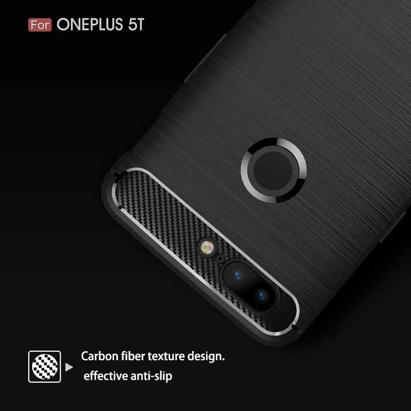 Мягкий силиконовый защитный чехол для oneplus 5 t противоударный из ТПУ тонкий