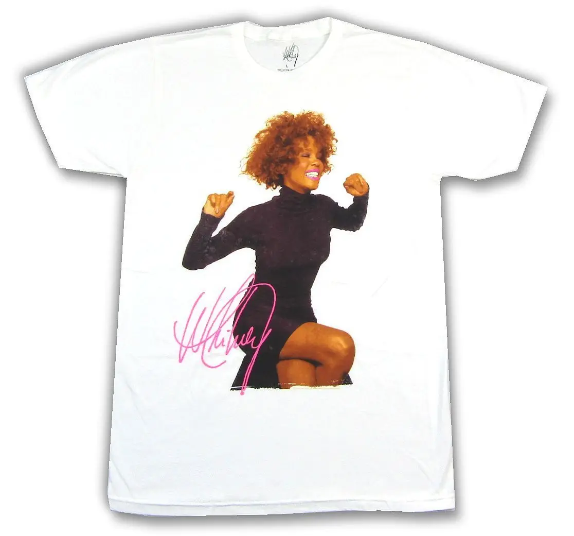 Белая футболка Whitney Houston Smile Pic новая официальная футболка|Мужские футболки| |