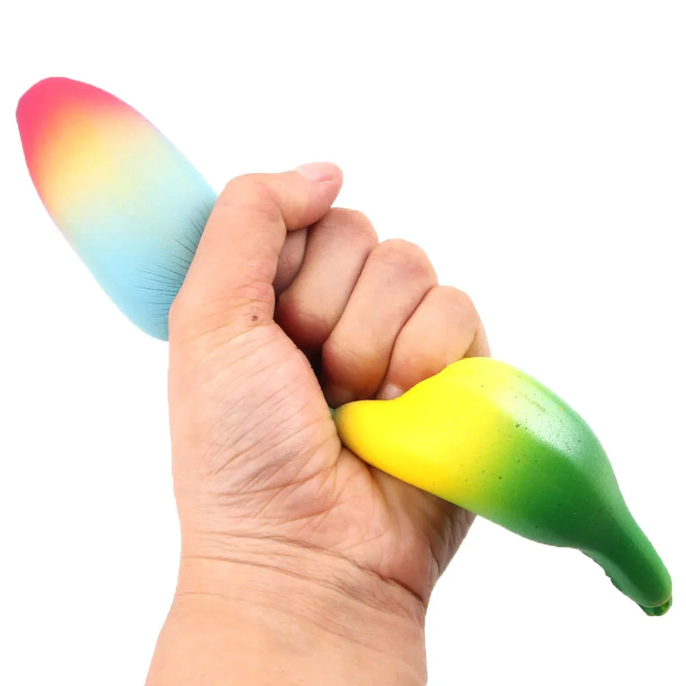 2019 кавайная антистрессовая красочная игрушка для снятия стресса бананов и outtism