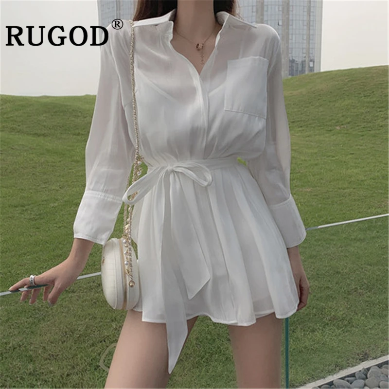 RUGOD элегантные женские комплекты из 2 предметов корейский прожектор длинные