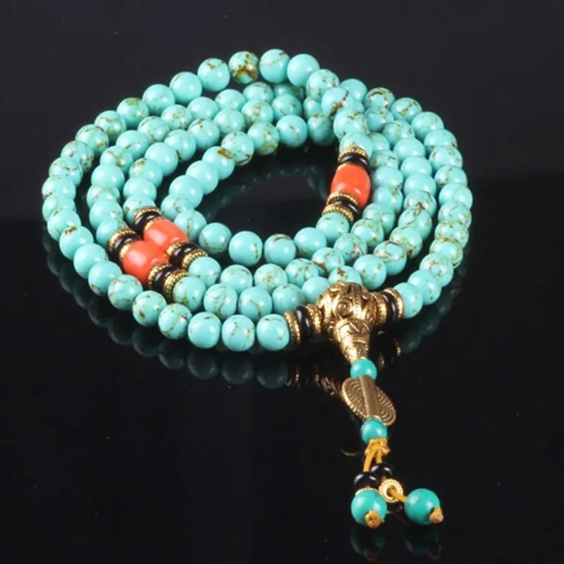 Женский браслет Sennier с бусинами из натурального камня 8 мм 108|natural stone beads bracelet|bead