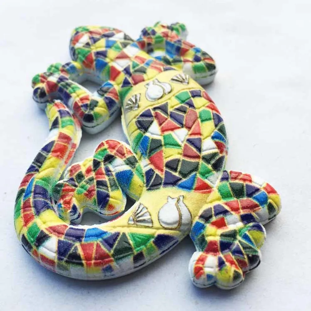 BABELEMI металлическая высококлассная мозаика ящерица Испания Барселона