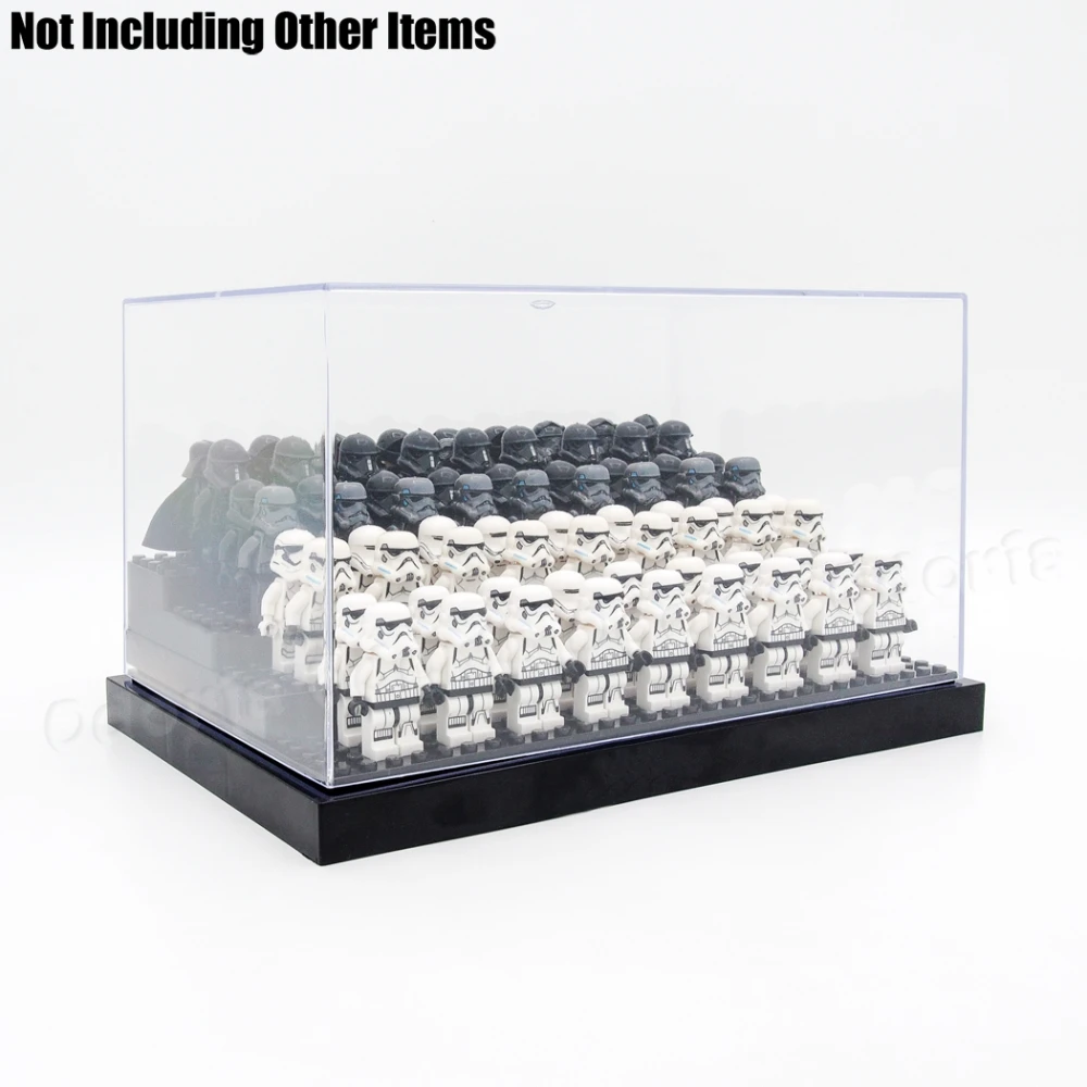 Odoria 24 2x15 7x13 см 4 шага строительные блоки Акриловые Дисплей чехол из прозрачного