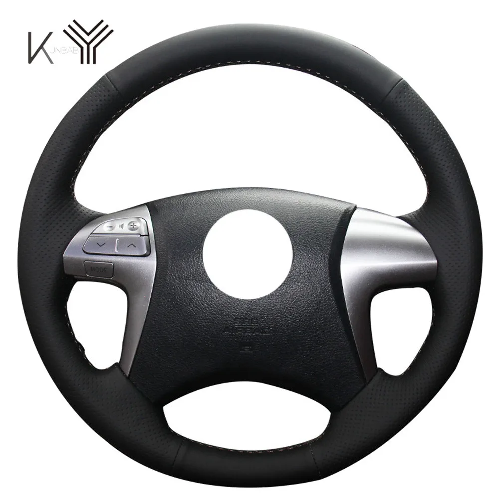 Кожаный DIY чехол рулевого колеса автомобиля для Toyota Fortuner Hilux 2012 2015 чехлы