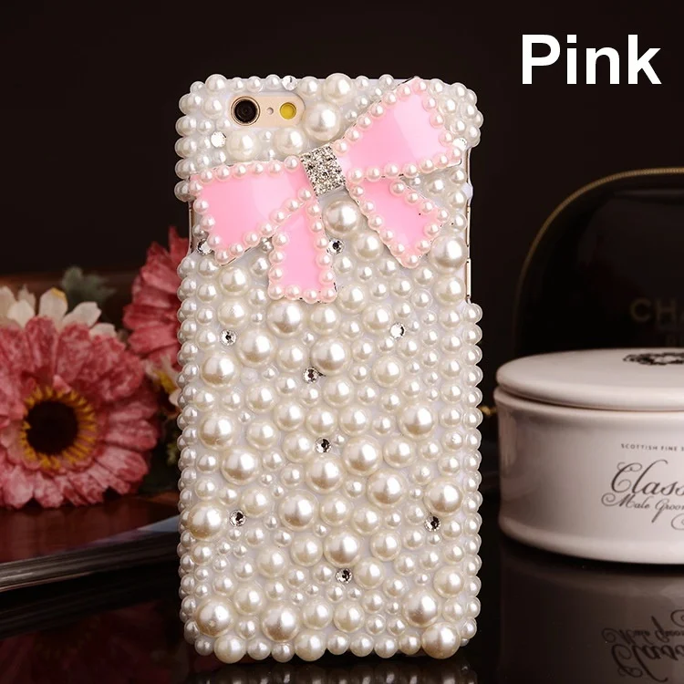 Роскошный чехол XINGDUO Bling с зеркальными цветами и жемчужинами для iPhone X 8 plus 7 6 6s Plus/5