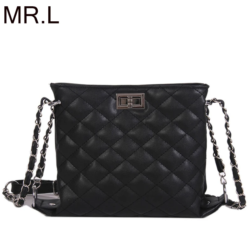 M R.L новинка 2019 кожаная сумка черная женская известный бренд сумки на плечо