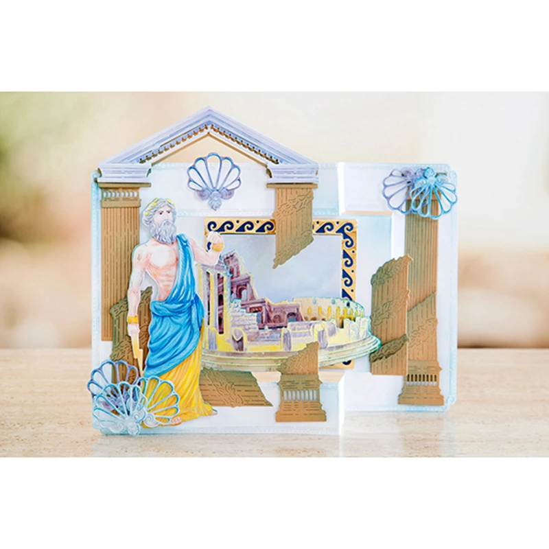 Древние римские цифры строение DIY режущие штампы Трафаретный Скрапбукинг карты