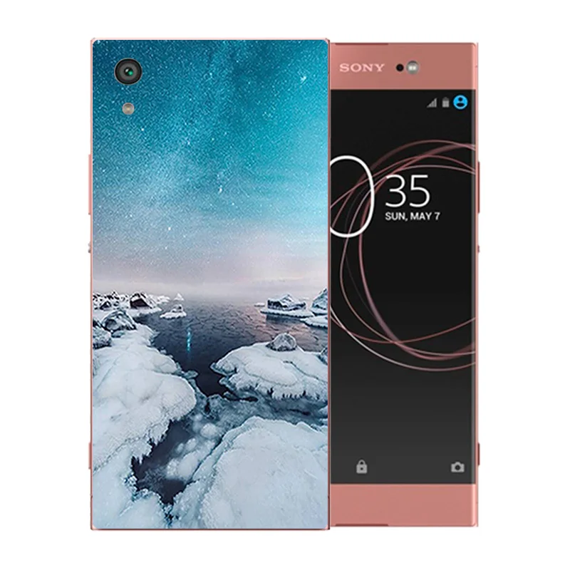 6 дюймов для Sony Xperia XA1 чехол телефона силиконовый с узором ночного неба G3221 G3212 G3223