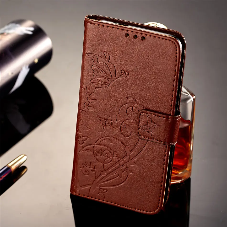 Чехол для huawei P Smart Коврики 10 Pro P9 Lite Mini P8 Enjoy 7 фотоаппаратов моментальной печати 7 s роскошный чехол-портмоне в ретро-стиле с бабочкой-бумажник с отделением для карт с карманами и симпатичными крышка E03Z