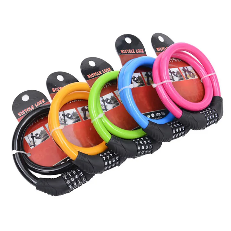 Кодовый пароль для велосипеда стальной трос велосипеда|chain lock|cycling securitysecurity bike |