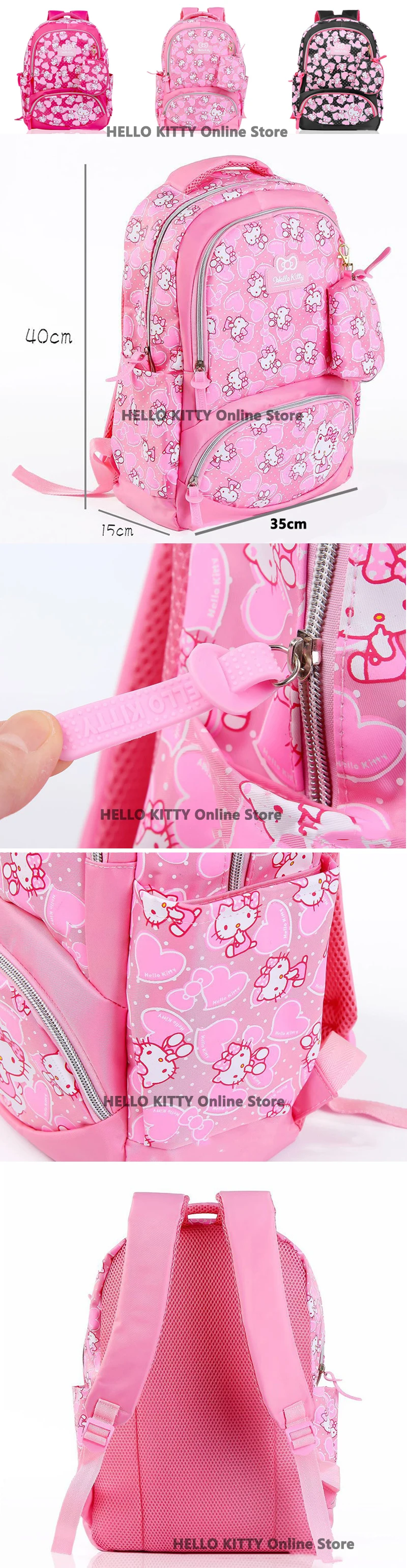 Милый мультяшный розовый рюкзак hello kitty, милый модный женский рюкзак hello kitty на одно плечо, Многофункциональный Детский плюшевый рюкзак