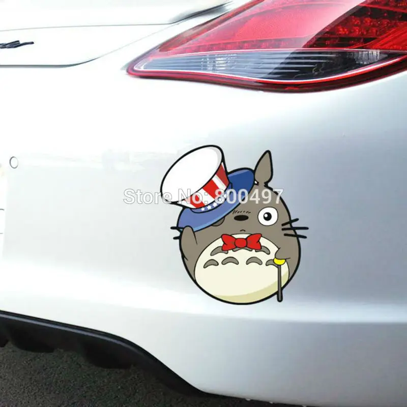 Стайлинг автомобиля мультяшный милый кот Мягкий Тоторо с крышкой автомобильные
