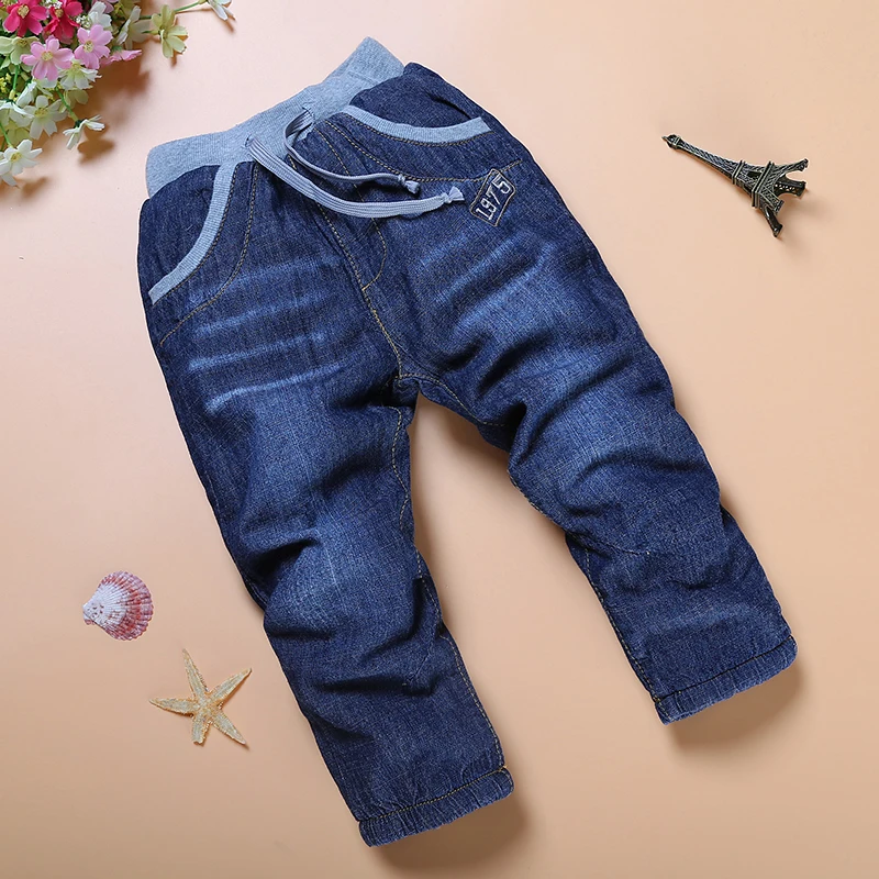 2019 New High quality 1pcs thick warm cashmere boy jeans new style children pants fashion kid clothes retail CP057 | Детская одежда и