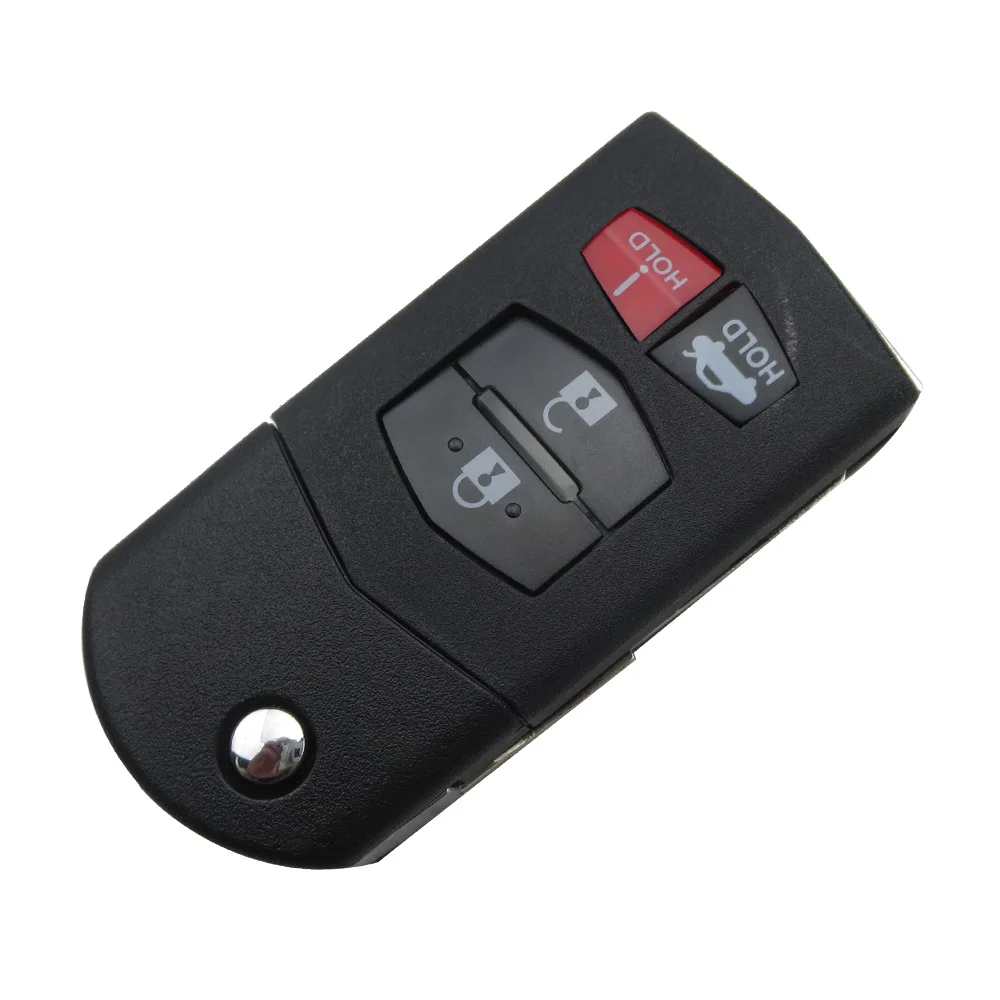 High Quality 4 Button For Mazda 3 5 6 RX-8 MX-5 CX-5 Miata CX-7 CX-9 05-1 Remote Folding Flip Unlock Key Fob case shell | Автомобили и