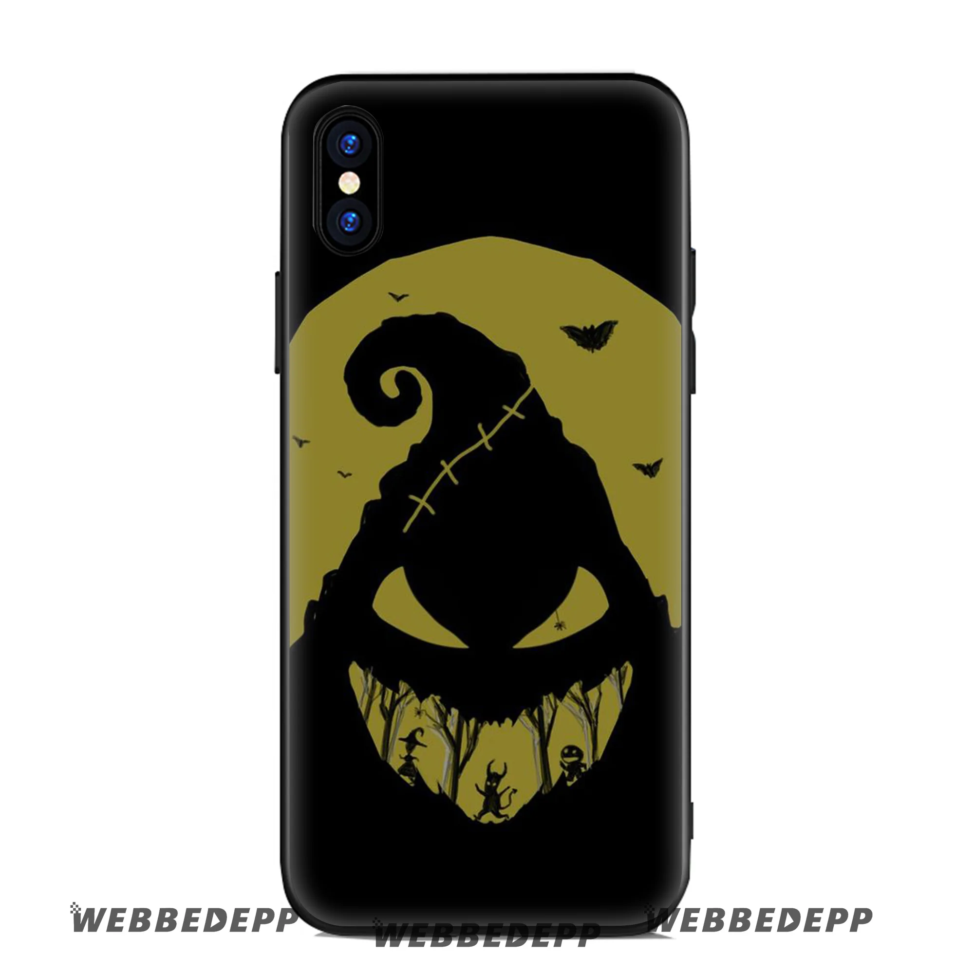 WEBBEDEPP Jack Skellington Soft Silicone Case for Apple iPhone 11 Pro Xr Xs Max X or 10 8 7 6 6S Plus 5 5S SE TPU |