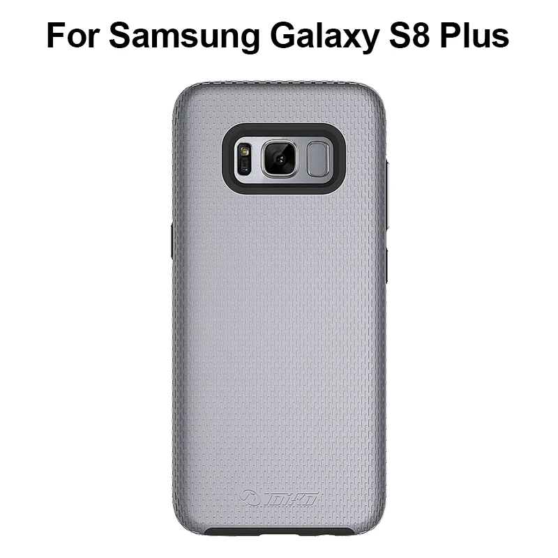 Gray and Black TOIKO X Guard 2 в 1 противоударный Бампер Чехлы для samsung Galaxy S8 Plus Жесткий ПК Мягкий ТПУ Гибридный Прочный Броня задняя крышка оболочка - Цвет: Gray and Black