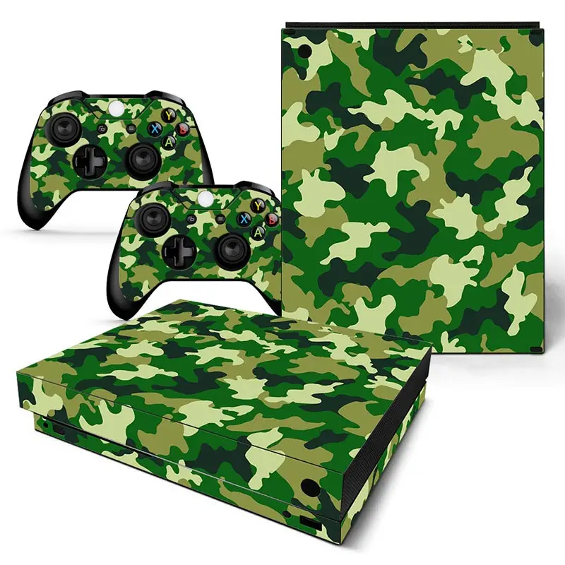 TN06-0736 GOOYIYO-для Microsoft xbox ONE X наклейка геймер консоль контроллер виниловая переводная наклейка, имиджевый камуфляж кожи xbox ONE X наклейка - Цвет: TN06-0736