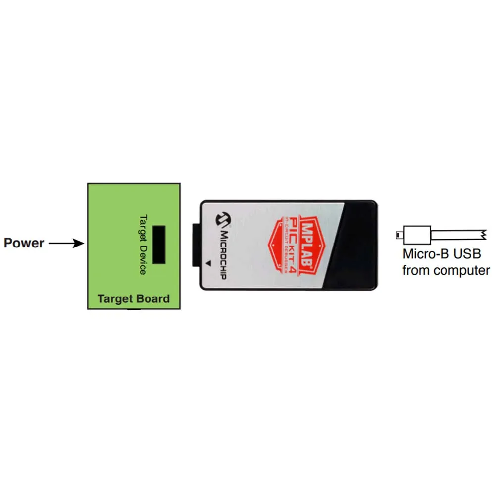 

Original Microchip MPLAB PICkit 4 In-Circuit Debugger,Programmer-to-Go,MPLAB X IDE version 4.15 or later
