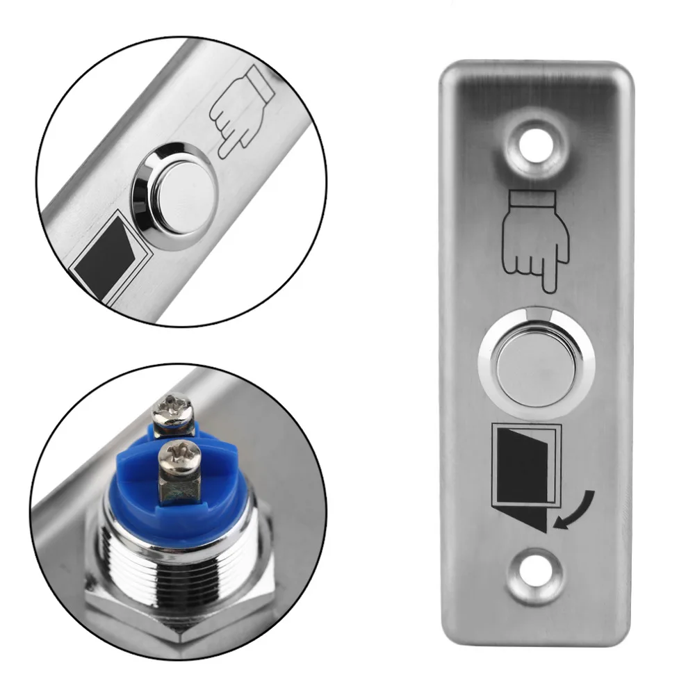 LESHP K13 Durable Stainless Steel Door Exit Push Release Button Switch For Access Control With LED Light | Безопасность и защита
