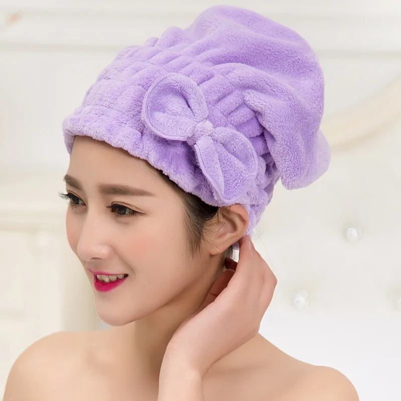 Цветное полотенце из микрофибры для ванной и душа|dry hair cap|towel microfibertowel hat |