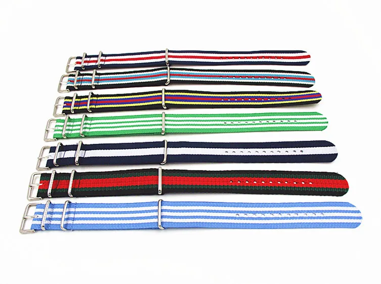 Ремешок нейлоновый для наручных часов водонепроницаемый 10 шт./лот 22 мм 40302|watch strap