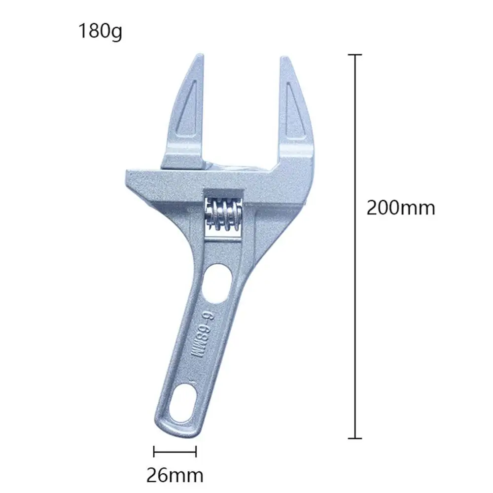 1 шт. Регулируемый универсальный ключ с защелкой из алюминиевого сплава коротким