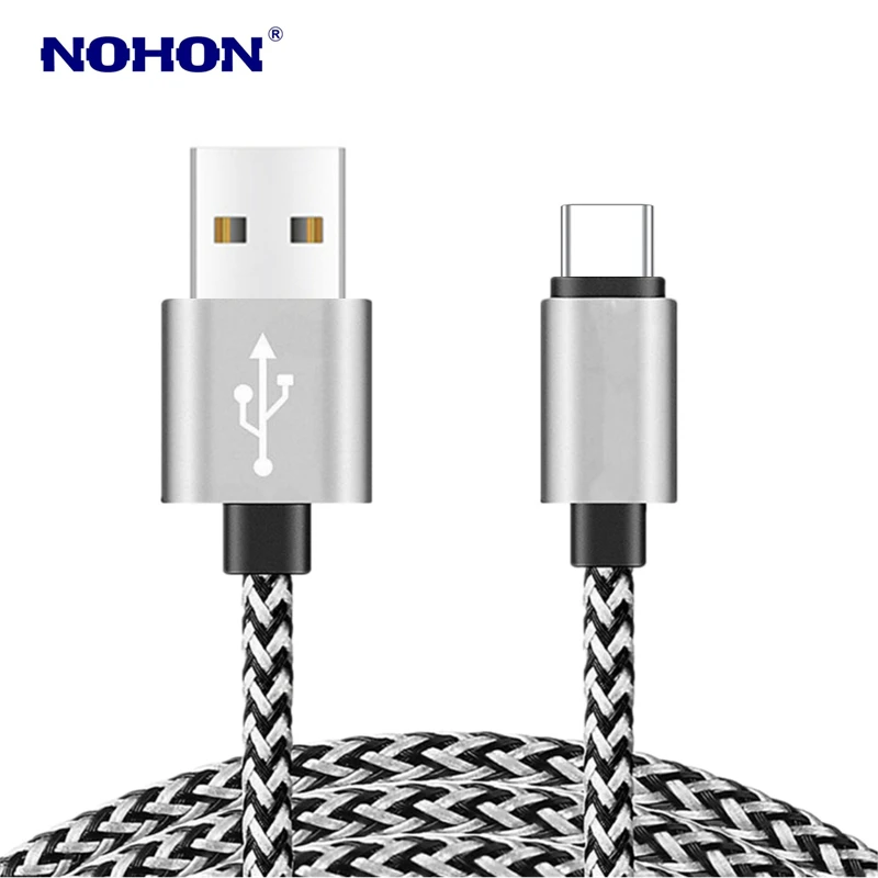 Зарядный кабель USB Type-C в оплетке для Xiaomi 5S 6 8 9 Redmi Note7 Pro Samsung S8 S9 S10 Honor 10 1 м 2 3 |