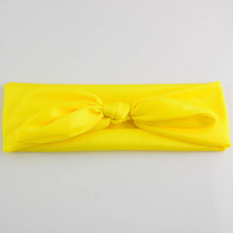 

MengNa Wholesale Girl's Knot Bow Headband Newborn Cotton Headbands Kids Top Knotted Bow Headband 30pcs/lot 16 Color