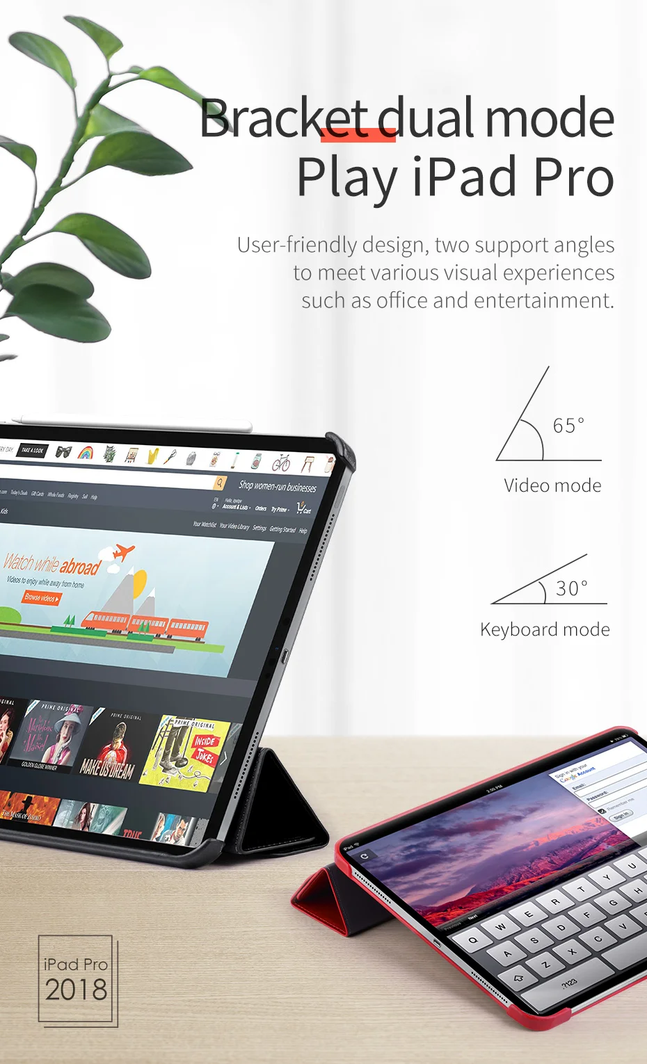 HOCO для iPad Pro 11 Чехол для iPad Pro 12,9 Магнитный кожаный защитный смарт-чехол для iPad Pro 11 дюймов/12,9