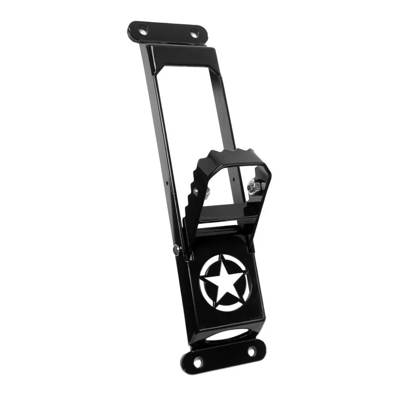 black 1 pc MOPAI дверная ступенчатая пластина, комплект для Jeep Wrangler JL+ дверные петли для автомобиля, подножки для ног, педали для Jeep Wrangler, автомобильные аксессуары - Цвет: black 1 pc